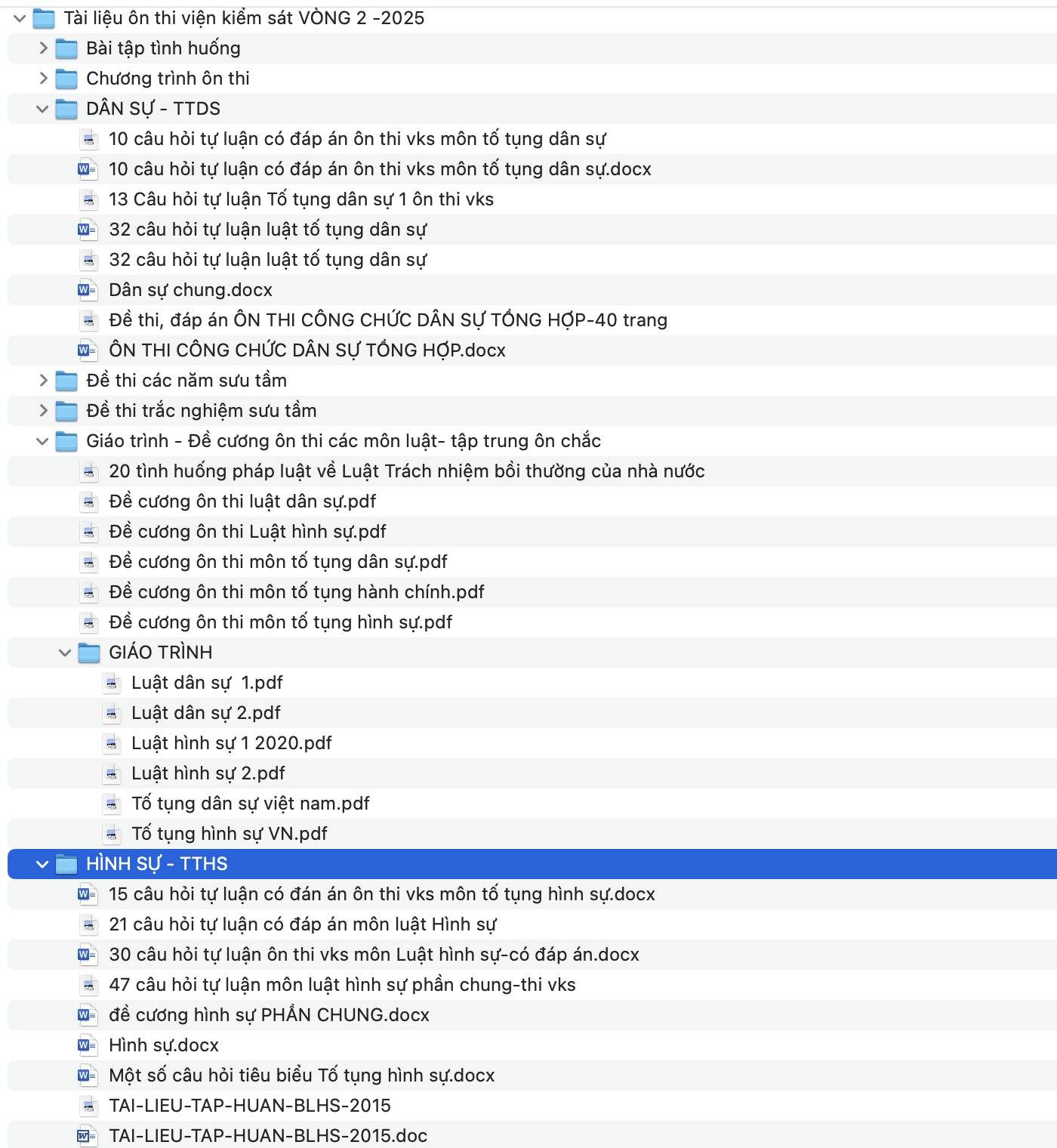 Trọn bộ tài liệu vòng 2 ôn thi công chức viện kiểm sát  2025